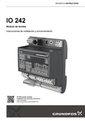 Grundfos IO 242 Instrucciones De Instalación Y Funcionamiento