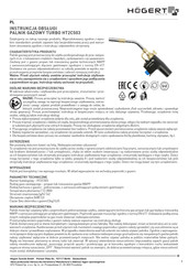 HOGERT TURBO HT2C503 Instrucciones De Uso