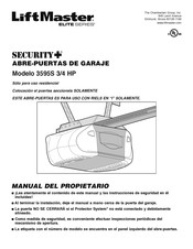 LiftMaster Securite+ ELITE 3595S 3/4 HP Manual Del Propietário