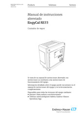 Endress+Hauser EngyCal RS33 Manual De Instrucciones Abreviado