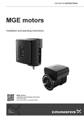 Grundfos MGE motors HMI 301 Instrucciones De Instalación Y Funcionamiento