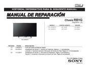 Sony Bravia KDL-42W657A Manual De Reparación