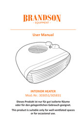 Brandson Equipment 303051 Manual Del Usuario