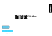 Lenovo ThinkPad P16 Gen 1 Guia De Inicio Rapido