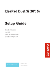 Lenovo IdeaPad Duet 3i Guía De Configuración