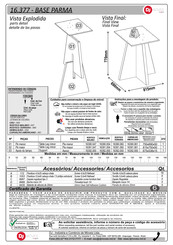 Dj MOVEIS PARMA 16.377 Instrucciones De Montaje