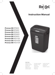 Rexel Promax QS RSS1535 Manual De Instrucciones