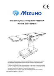 Mizuho MOT-VS500SK Manual Del Propietário