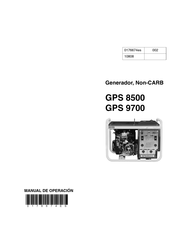 Wacker Neuson GPS 8500 Manual De Operación