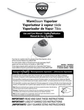 Vicks V150SGN Serie Manual De Uso Y Cuidado