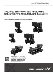 Grundfos NKE 2000 Serie Instrucciones De Instalación Y Funcionamiento