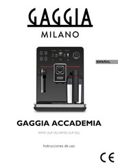 Gaggia Milano ACCADEMIA RI9781 Instrucciones De Uso