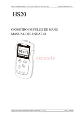 Accurate Bio-Medical Technology HS20A Manual Del Usuario