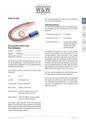 W&W 11-684 Manual De Instrucciones