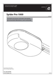 Pujol Spider Pro 1000 Instrucciones De Instalación Y Reglaje