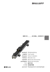 Balluff BIR 01- K15SL -000S15 Serie Manual De Instrucciones