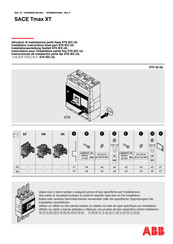 ABB SACE Tmax XT6 Manual De Instrucciones