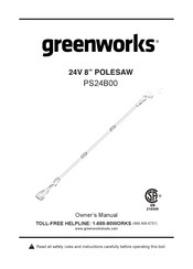 GreenWorks PS24B00 Manual Del Propietário