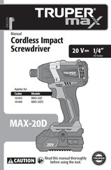 Trumax 101402 Manual