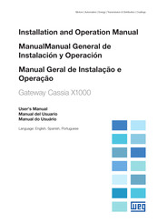 WEG Cassia X1000 Manual General De Instalación Y Operación