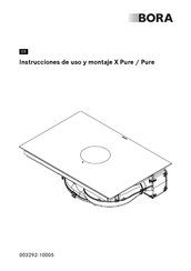 Bora X Pure Instrucciones De Uso Y Montaje