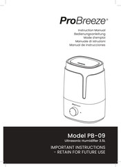 ProBreeze PB-09 Manual De Instrucciones