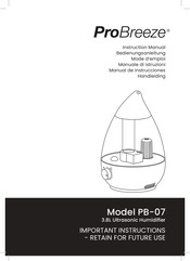 ProBreeze PB-07 Manual De Instrucciones