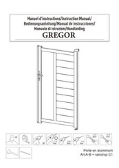 VENTE-UNIQUE GREGOR Manual De Instrucciones