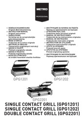 METRO PROFESSIONAL GPG1201 Manual De Instrucciones