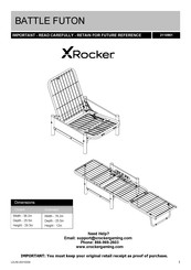 Xrocker BATTLE FUTON Manual De Instrucciones