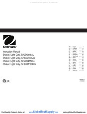 OHAUS SHLD0415DG Manual De Instrucciones