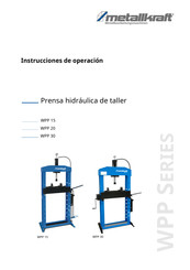 Metallkraft WPP 15 Instrucciones De Operación