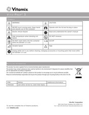 Vitamix Vita-Prep 3 Manual Del Usuario