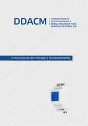 Sentera Controls DDACM Instrucciones De Montaje Y Funcionamiento