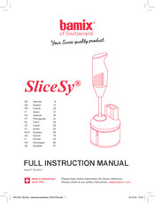 Bamix SliceSy Manual De Instrucciones