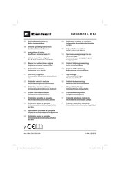 EINHELL GE-ULB 18 Li E Kit Manual De Instrucciones Original
