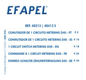 Efapel 40213 Manual Del Usuario