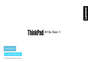 Lenovo ThinkPad X13s Gen 1 Manual Del Usuario