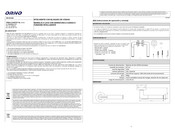 Orno OR-ZS-850 Instrucciones De Operacion Y Montaje