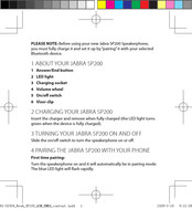 Jabra SP200 Manual De Instrucciones