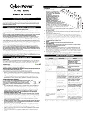 Cyberpower SL750U Manual De Usuario