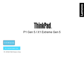 Lenovo ThinkPad X1 Extreme Gen 5 Manual Del Usuario