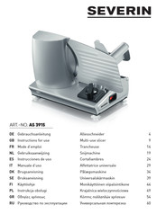 SEVERIN AS 3915 Instrucciones De Uso