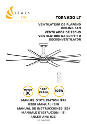 KLASS Fan TORNADO LT Manual De Instrucciones