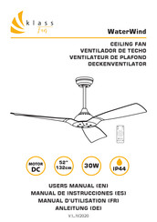 Klass Fan WaterWind Manual De Instrucciones