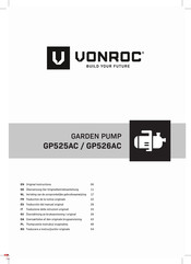 VONROC GP526AC Traducción Del Manual Original