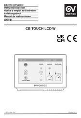 Vortice CB TOUCH LCD W Manual De Instrucciones