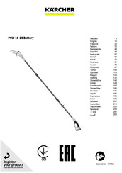 Kärcher PSW 18-20 Battery Manual Del Usuario