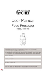 Commercial CHEF CHFP4MB Manual De Instrucciones