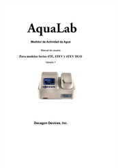 Decagon Devices AquaLab 4TEV DUO Serie Manual De Usuario